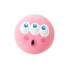 Eco Latex Squeaky Dog Toy Sport Ball Shape Cartoon Eyeball Latex Chew Ball Soft Elastic Bright Color Puppy Molar Toy