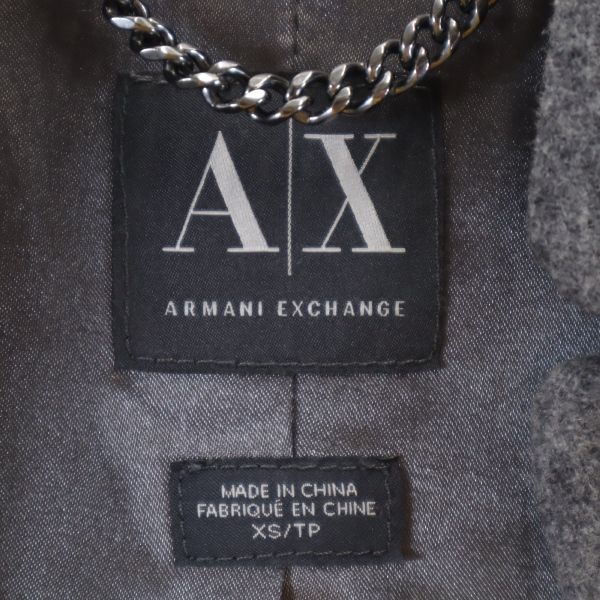 Armani Exchange Пальто из смесовой шерсти XS Серое Женское Б/у
