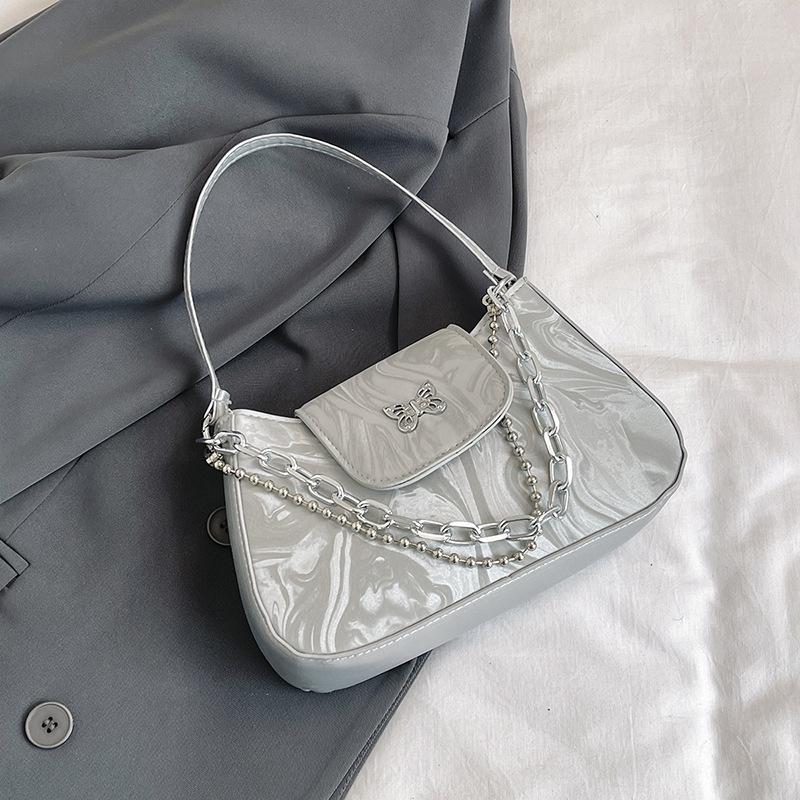 Модная нишевая популярная сумка-полумесяц подмышкой, новый стиль, модная женская простая текстура, популярная в этом году сумка через плечо