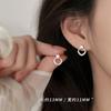 ANENJERY Simple Diamond-shaped Geometric Stud Earrings Women's Temperament Versatile Popular Jewelry