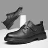 2025 Business Shoes Men's Banquet Dress Shoes Autumn New Men's Genuine Leather Shoes Thick Bottom Work Dress Shoes Office Botas