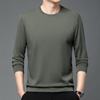 Men S Long Sleeve Solid Crew Neck Casual T Shirt