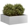 VidaXL Planter 80x80x30 Cm Galvanized Steel 860806