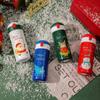 Рождественская соломенная термокружка Санта Лось Изоляционная чашка Термос из нержавеющей стали Студенческие вакуумные фляги Бутылка для воды Рождественский подарок