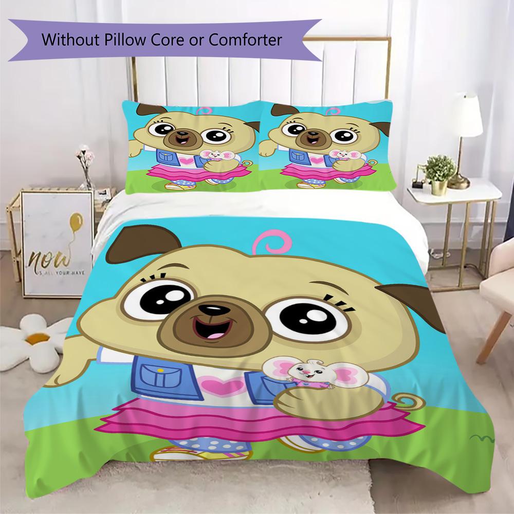 Chips and Potatoes Pattern Bedding,Quilt Set Quilt Cover Pillowcase Home Birthday Gift (1*duvet cover+2*pillowcase,without core)DSJT0925345