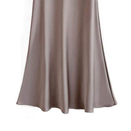 Женская юбка «рыбий хвост» с высокой талией, атласная, дышащая, с блеском, облегающего кроя, юбка макси, для работы, отдыха, повседневной носки