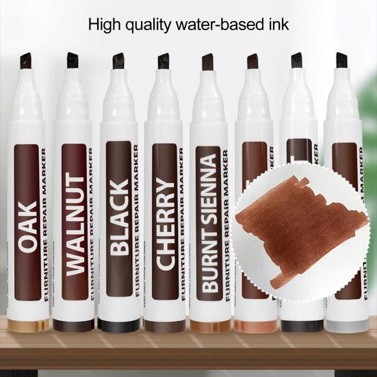 1 комплект для ремонта царапин на деревянной мебели с маркером для подкраски 6/8/10 цветов, ручка для удаления пятен и ремонта царапин на деревянном полу и столе