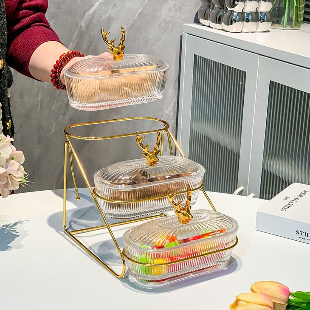 Transparent Fruit Tray Exquisite Storage Can Multipurpose Snack Storage Box Food