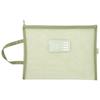 1Pcs Mesh Zipper A4 Stationery Storage Organizer Bag Book File Folders Stationery Pencil Case Storage Bags Cosmetic Makeup Bags