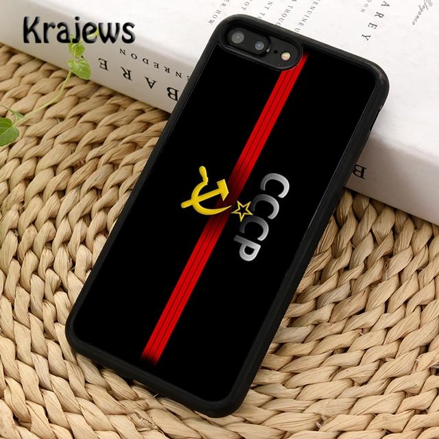 Krajews CCCP Soviet Union Russia Soft Phone Case Cover For IPhone 18 17 Air 16 15 14 plus 11 12 13 pro max coque Fundas