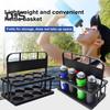 Collapsible Water Bottle Carrier for Athletes Foldable 8-Hole Drink Cup Rack Portable Sports Basket Holder for Travel Outdoor Activities