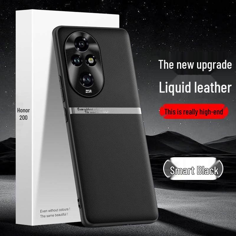 Защитный чехол Liquid Leather Anti-Fall, Anti-Fouling для мобильного телефона Honor 200