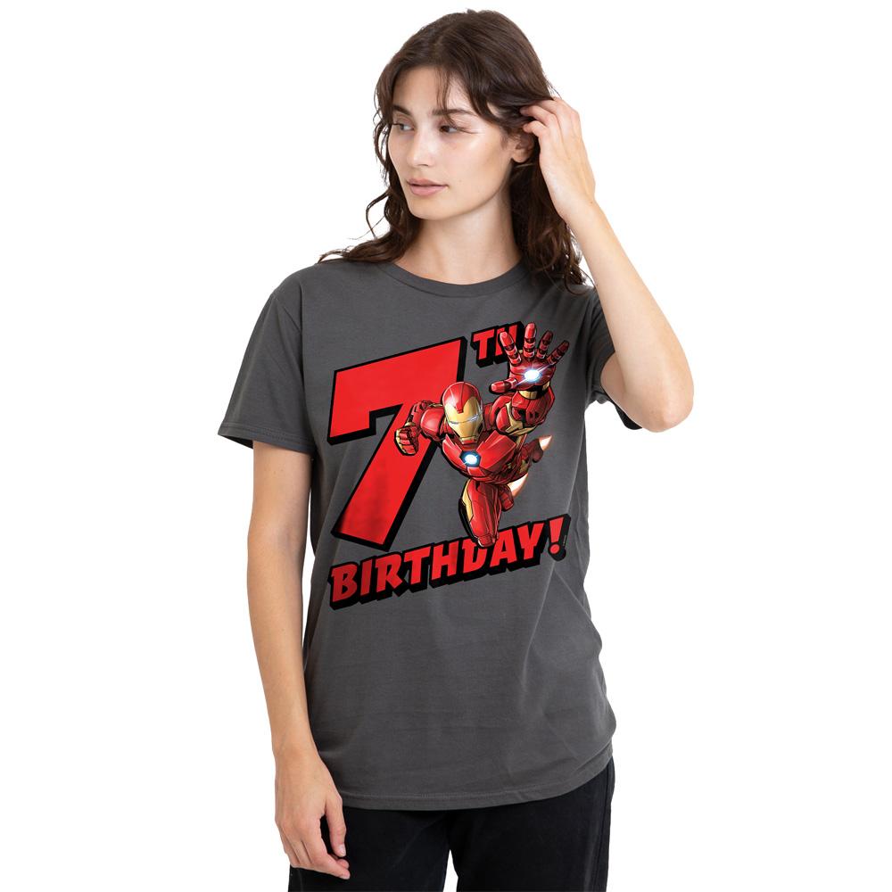 Iron Man Womens/Ladies 7th Birthday T-Shirt