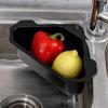 Vegetable Fruit Filter Sink Shelf Stainless Steel Triangular Drain Holder Hanging Storage Strainer Basket Kitchen Accessories