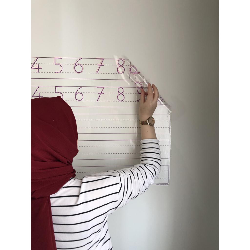 Умная бумажная доска для изучения чисел, доска для письма 85x56 см, ручка, подарок