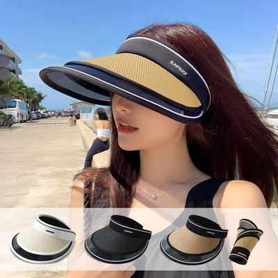 Женская модная повседневная шляпа от солнца из ротанга Dol-Dol-Lens