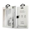 Etui do iPhone 13 Pro Max Karl Lagerfeld Liquid Glitter Srebrne