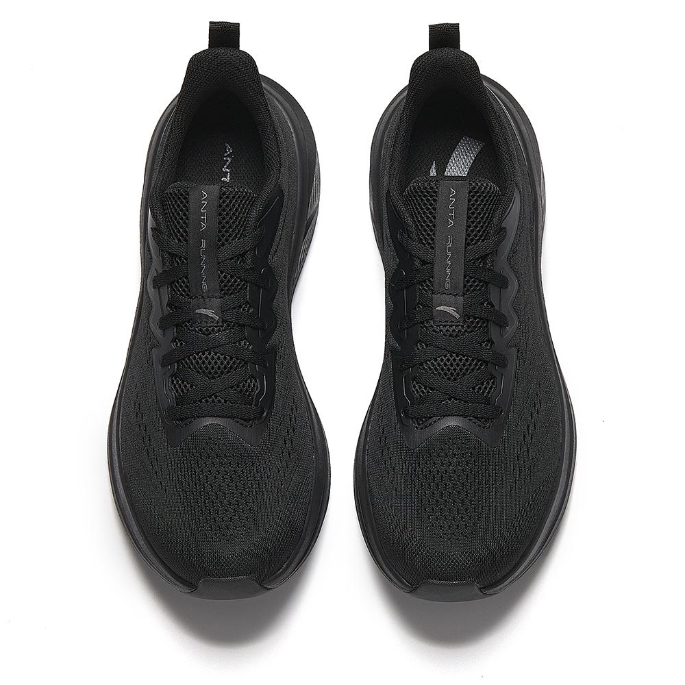 Anta Slip Resistant, Abrasion Resistant, Breathable Low top Casual Running Shoes Men's Black 912515514-5