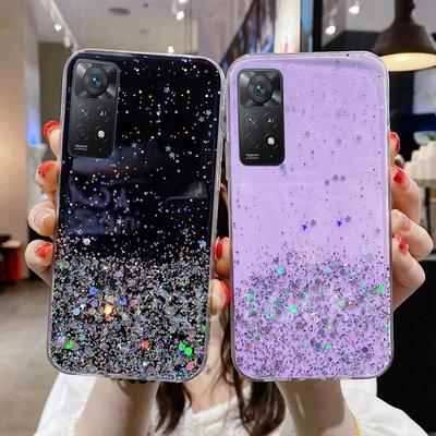 Роскошный модный блестящий чехол для Xiaomi Redmi Note 12 12C 11 11S 10 10A 10C 9 9A 9C 9T POCO X5Pro Мягкий кристальный блестящий чехол