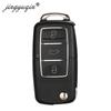 Jingyuqin 10 шт. 3 кнопки автомобильный дистанционный ключ складной чехол для ключей для Vw Jetta Golf Passat Beetle Skoda Seat Polo
