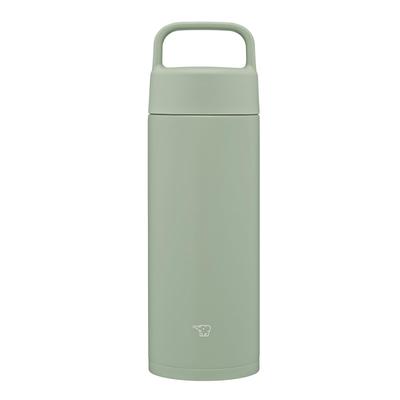 Кружка Zojirushi Mahobin из нержавеющей стали, бутылка для воды, 500 мл, с ручкой, можно мыть в посудомоечной машине, бесшовная, только 2 точки ухода, зеленая SM-RS50-GA