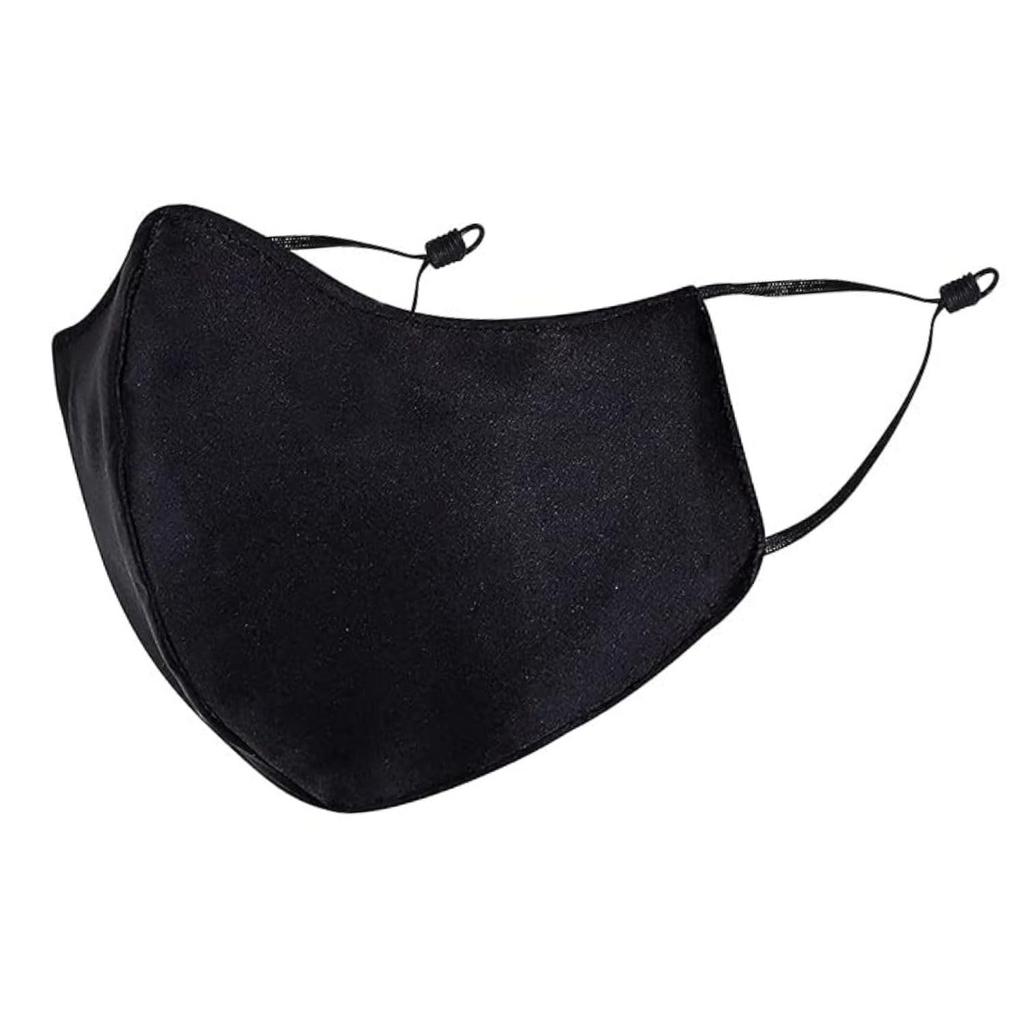 GRAPE Cotton Mask I Pure Black With Adjustable Cotton Super Soft Reusable Washable Protection Cloth Face Mask for Men/Women/Unisex Adults. (Pack of