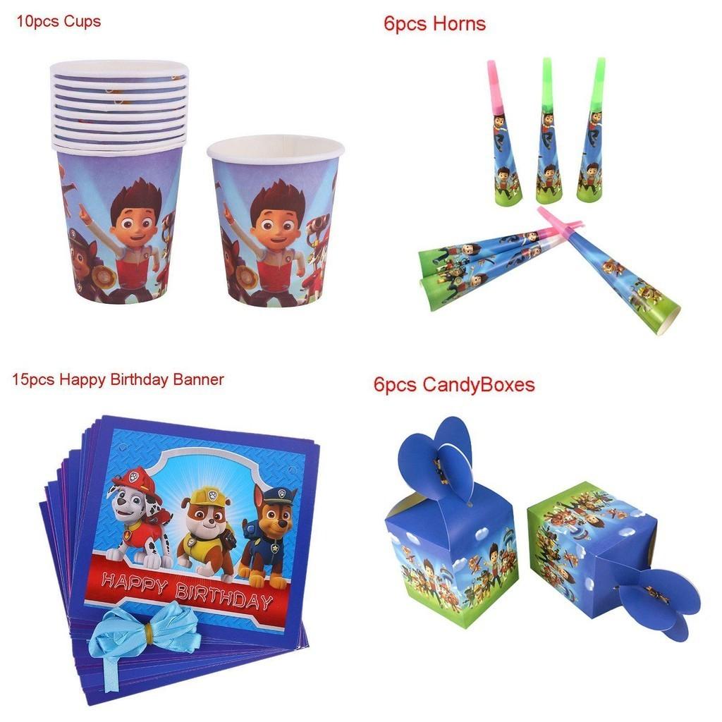 Восхитительные товары для детской тематической вечеринки в стиле Щенячьего патруля для радостных празднований и украшений