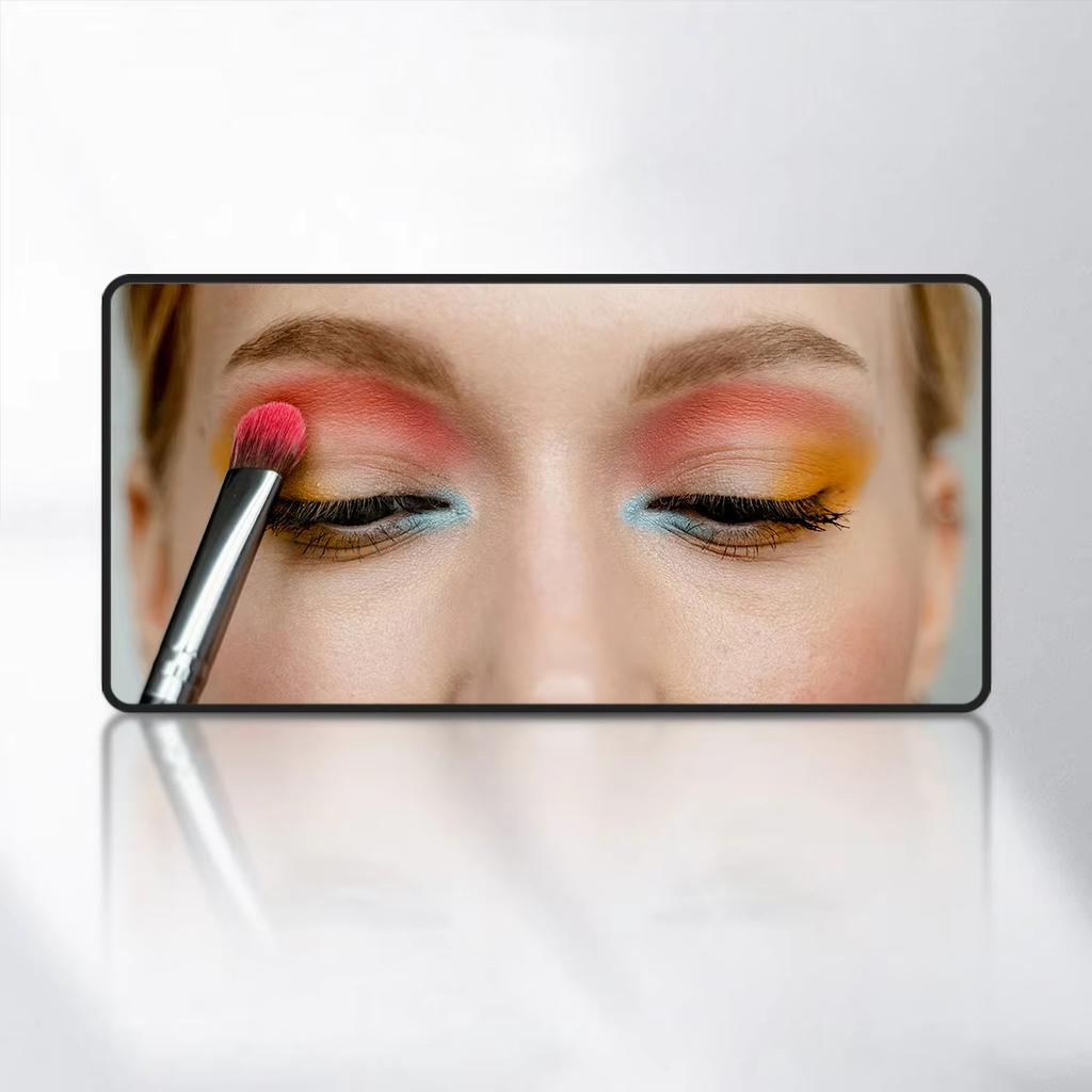 Summer Makeup Car Mirror Sun Visor Large Screen Portable Makeup Mirror HD Vanity Mirror for Truck SUV Interior Rear View Mirror