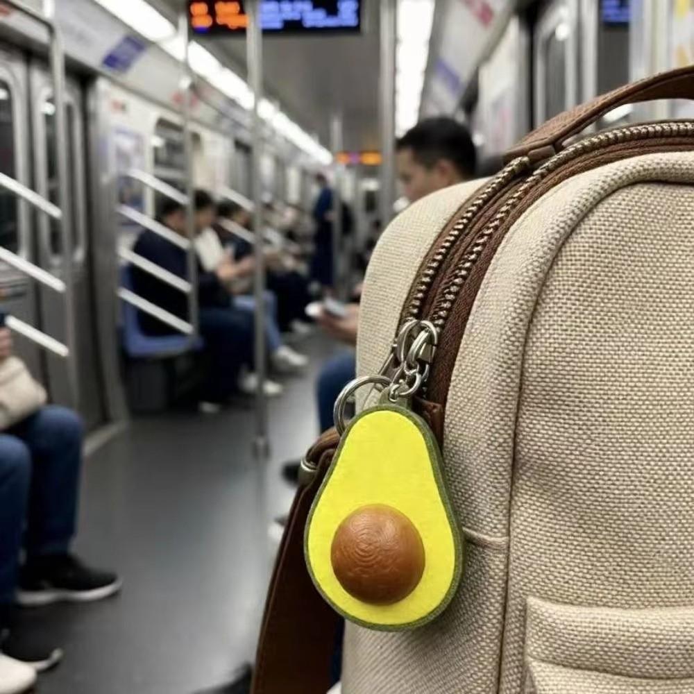 Calming Sensory Avocado Clicker Keychain Funny Finger Button Pendant New Bag Pendant Teens Adult