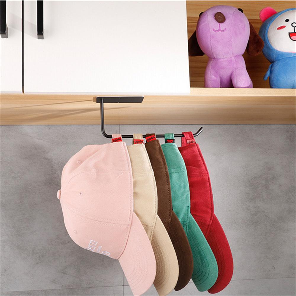 Бейсболка без перфорации, вешалка для шляп, настенная повседневная шляпа, одежда, крючок для хранения ювелирных изделий, ванная комната, кухня, спальня, стеллаж для хранения