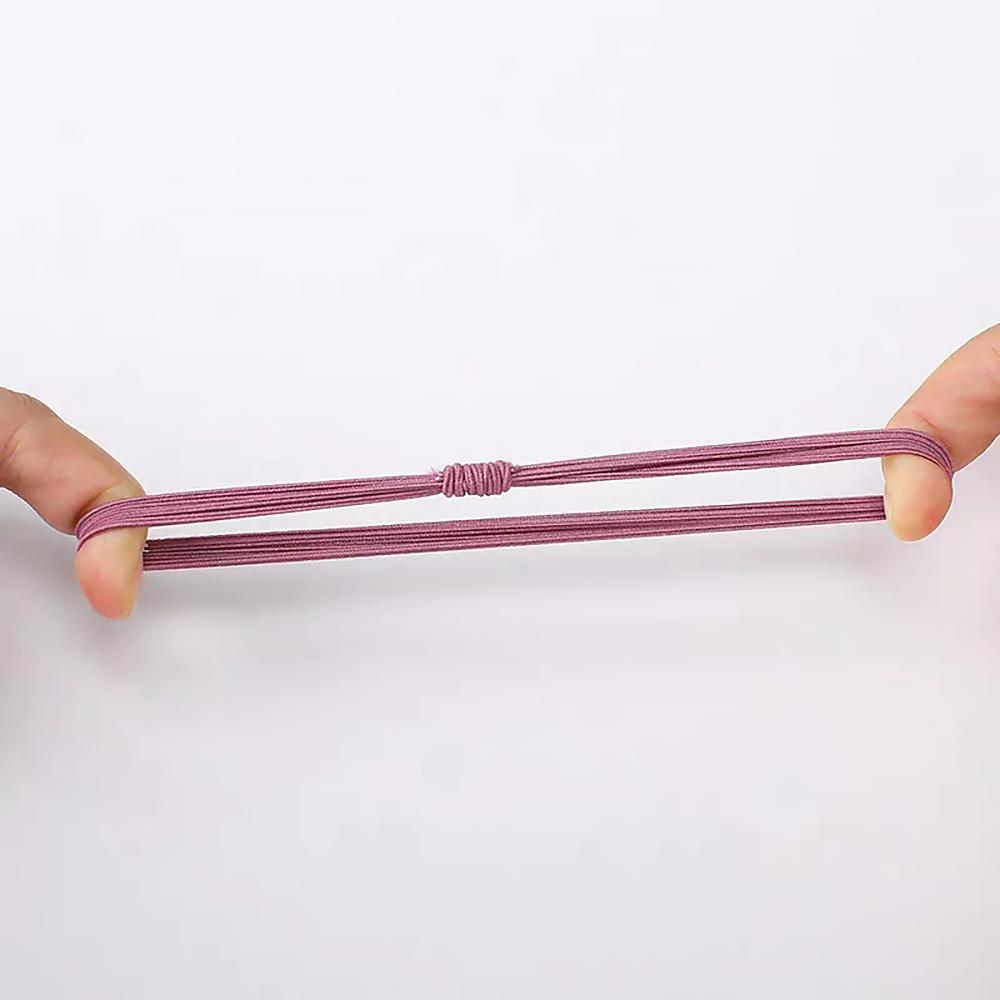 10 шт. Простые многослойные резинки для волос Женские базовые однотонные резинки Аксессуары для волос Повязка-держатель Скранчи Подарок для девочки