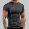 Men's Summer Casual Comfortable Tight-Fitting T-Shirt Sports Gym Sportswear Quick-Drying Breathable Shirt