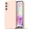 Protective Case - BOOLING - for Samsung Galaxy A35 5G - Matte Silicone - Shockproof - Pink