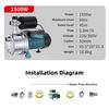 Electric Jet Pump Stainless Steel Self-priming Pump Tap Water Booster Pump Silent Household Automatic Suction Pumps