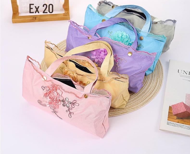 Черный зонт с вышивкой в стиле ретро и защитой от УФ-излучения - двойного назначения для женщин