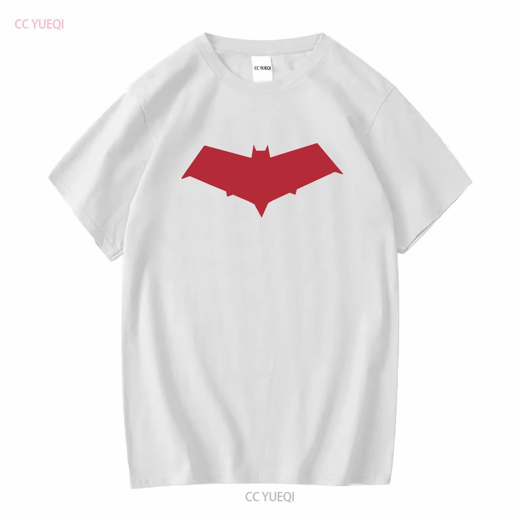 Символ Красного Колпака Джейсон Тодд Футболка Черная с длинными или короткими рукавами винтажная Выстиранная Унисекс мужская мода Слегка дышащая Повседневная