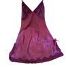 Women Nightwear Sexy Mini Nightgowns Deep V Straps Skirts Tempatation Silk Lace Sleepwear