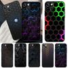 Чехол для телефона с 3D шестиугольными огнями для iPhone 12 11 13 14 Pro Max X XR XS Max 7 8 Plus SE 2020 12 Mini 13 Mini Cover