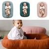 Baby Bassinet Bed Portable Womb Shaped Mattress Removable Washable Cover Infant Sleep Nest Hypoallergenic Microfiber Padding Compact Travel Cot