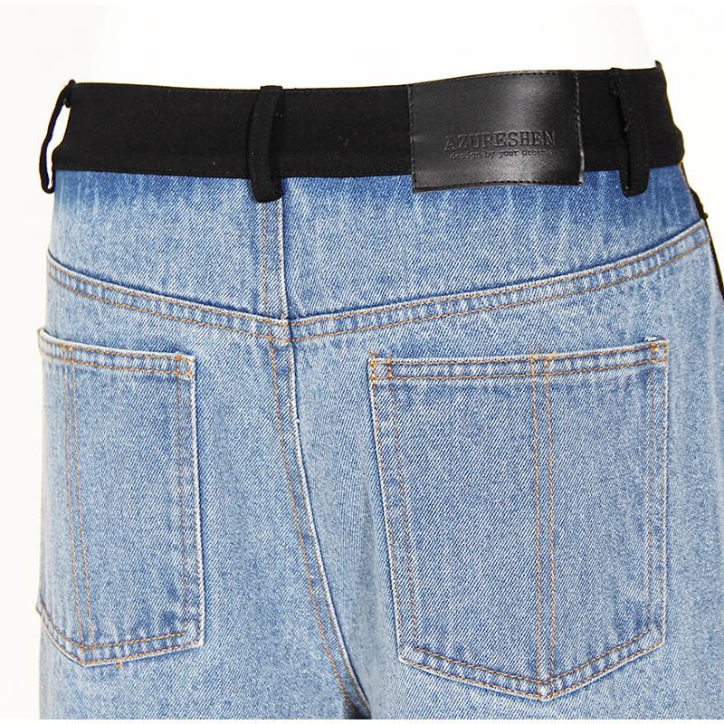 2025 Весна Новые Модные Дизайнерские Женские Сексуальные Леди Лоскутные Полосатые Джинсовые Брюки С Высокой Талией Клубные Узкие Джинсы Длинные Брюки