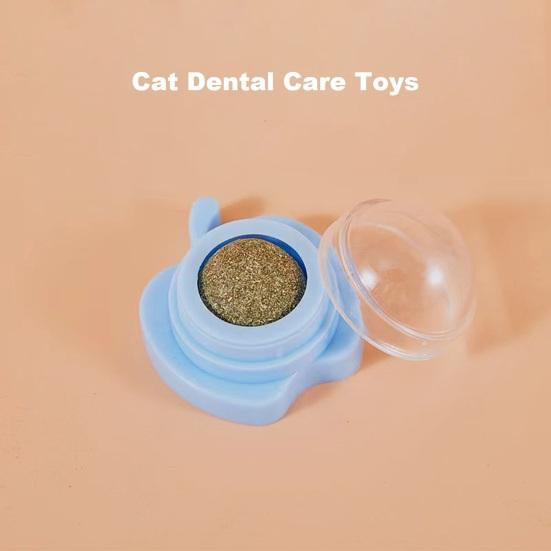 Мяч из кошачьей мяты Настенная присоска Игрушки для кошек Вращающаяся игрушка из кошачьей мяты Клейкая интерактивная игрушка в форме фруктов с пыленепроницаемой крышкой Способствует здоровью полости рта Игрушка для облизывания