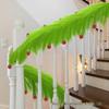 Christmas Pampas Grass Vine Garland with Pokeball Decorations