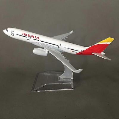 JASON TUTU Испания Iberia Airlines Модель самолета A330 Модель самолета Модель самолета Литой металлический самолет Модель 16 см 1:400 Самолет