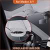 Чехол для очков для Tesla Model Y 3, держатель для солнцезащитных очков, защитная коробка для хранения очков, организация 2023 2022