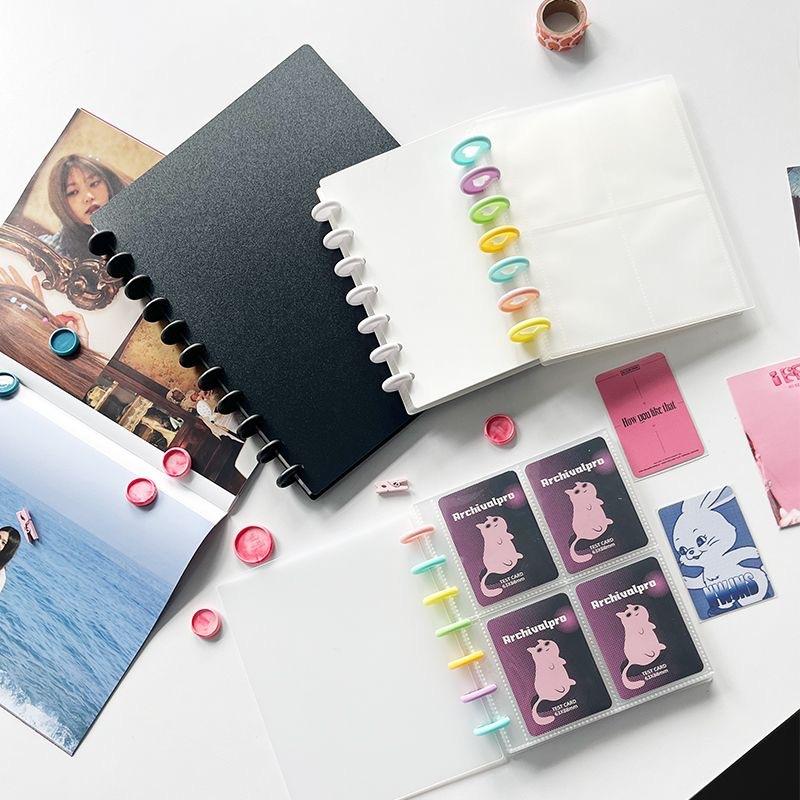 4/9Grids Kpop Photocard Binder Large Capacity Photo Album Idol Cards Storage Book Photo Protector Cover Binder With 20 Pages