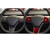 New FOR TESLA MODEL 3 Y CARBON FIBER CAR STEERING WHEEL COVER TRIM RED