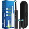 Intelligent Rotating Electric Toothbrush, Rechargeable Rotary Toothbrush Compatible with Oral B Replacement Electric Brush Heads