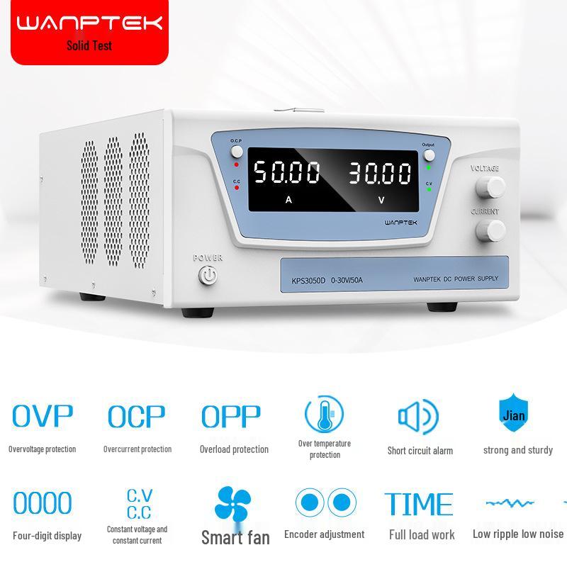 GuCe KPS3050D 30V 50A Adjustable DC Power Supply for Car Battery Charging and Laboratory Use