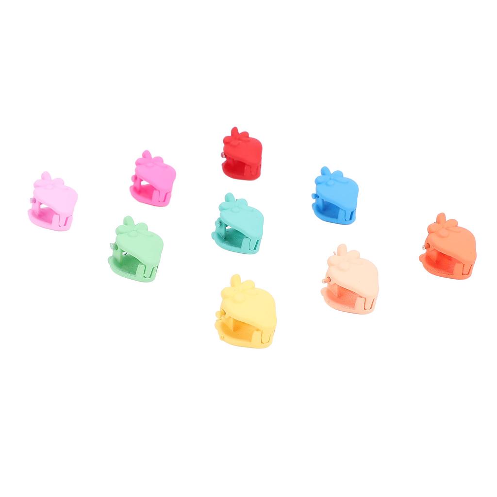 100pcs Small Hair Claw Clips for Women Girls Kids Cute Strawberry Shaped Non Slip Colorful Mini Jaw Clips Hair Clamps