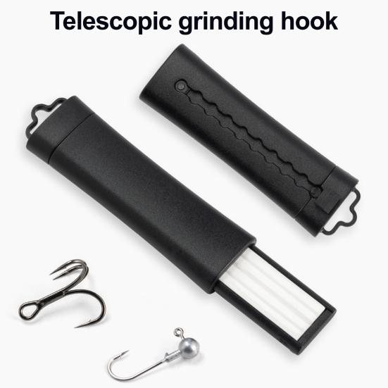 Точилка для рыболовных крючков, выдвижной точильный камень, керамический напильник для рыболовных крючков, портативная шлифовка крючков